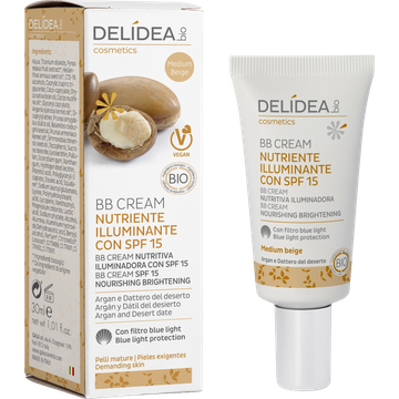 BB Cream Nutriente Illuminante SPF 15 Argan & Dattero - Medium Beige
