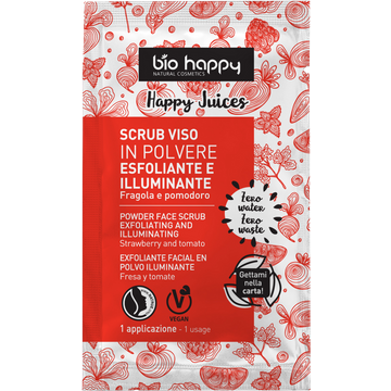 Succhi felici Scrub viso alla polvere illuminante