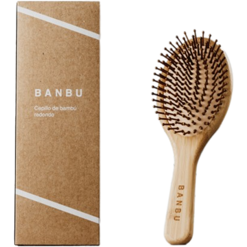 Spazzola per Capelli in Bambù - Ovale