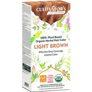 Organic Herbal Hair Color Light Brown