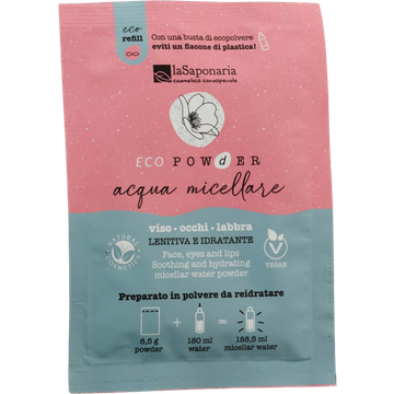 Acqua Micellare in Polvere Viso, Occhi e Labbra