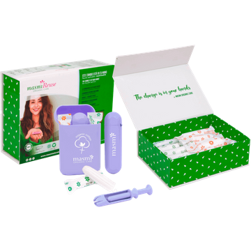 Re- Use Set Applicatore Riutilizzabile e Assorbenti - Regular + Super