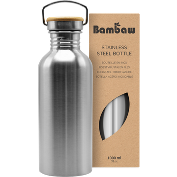 Borraccia in Acciaio Inossidabile, 1000 ml - Natural Steel