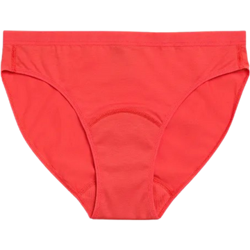 Mutandine Mestruali Teen Bikini Rosso Chiaro - Flusso Leggero - S