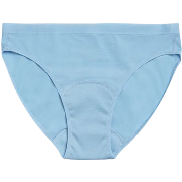 Mutandine Mestruali Teen Bikini Azzurre - Flusso Leggero - S