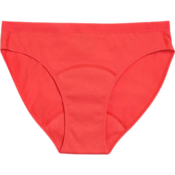 Mutandine Mestruali Teen Bikini Rosso Chiaro - Flusso Medio - M