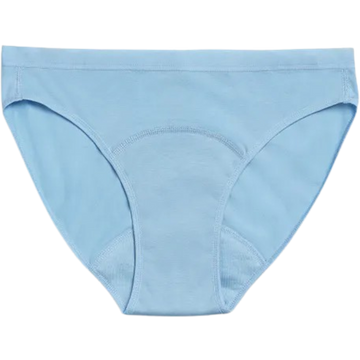 Mutandine Mestruali Teen Bikini Azzurre - Flusso Medio - S