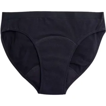 Mutandine Mestruali Teen Bikini Nere - Flusso Medio - XS