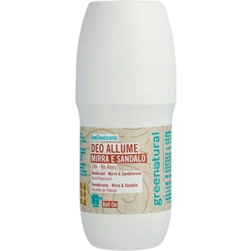 Deodorante Spray Allume di Potassio, Mirra & Sandalo - Roll-On