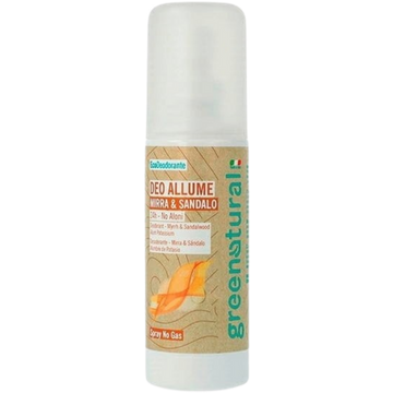 Deodorante Spray Allume di Potassio, Mirra & Sandalo