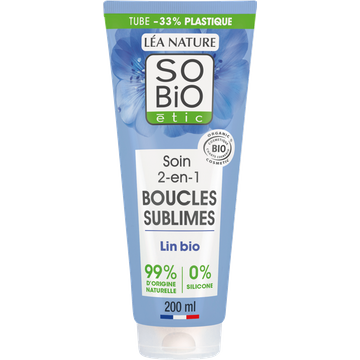 Trattamento 2 in 1 per Capelli Ricci ai Semi di Lino Bio e Vitamina F