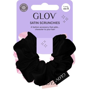 Scrunchies 2 Pack S - Pink/Black