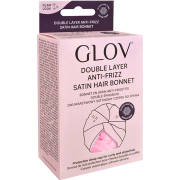 Double Layer Satin Bonnet - Pink