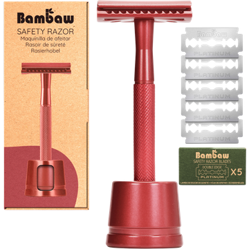 Rasoio di Sicurezza con Supporto - Red