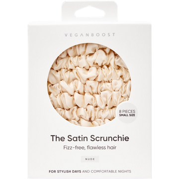 Scrunchie in Raso, Piccoli - Nude