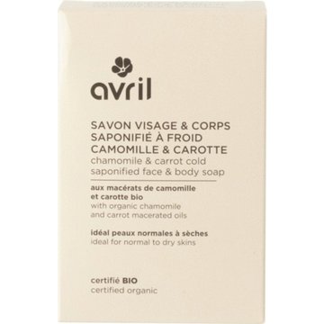 Cold Saponified Face & Body Soap - Camomille & Carotte