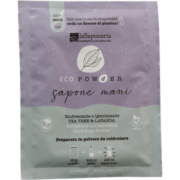EcoPowder Sapone Mani in Polvere Igienizzante
