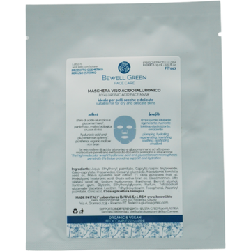 Maschera Viso all'Acido Ialuronico