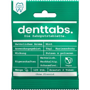 Dentifricio in Pastiglie - Stevia & Menta senza Fluoruro
