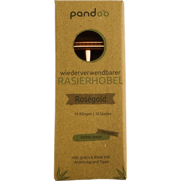 Rasoio di Sicurezza con Manico in Metallo - Oro rosa