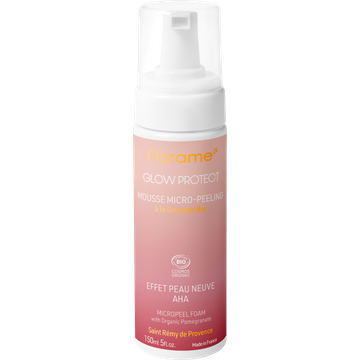 Glow Protect - Mousse Micro-Peeling con AHA e Melograno