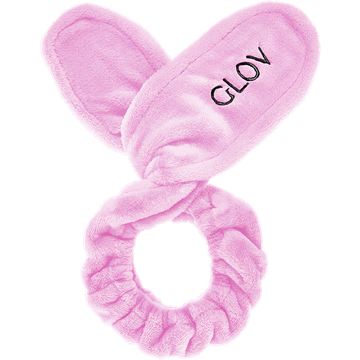 Bunny Ears Headband - 2in1 Hair Protecting Headband & Hair Tie - Pink