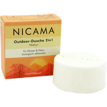 Bagnoschiuma Solido Outdoor 2 in 1 - Naturale - Ricarica da 60 g