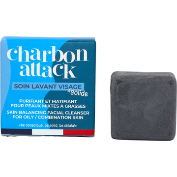Charbon Attack Detergente Solido per il Viso