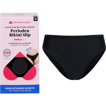 Bikini Swim Slip Mestruale - Black - S
