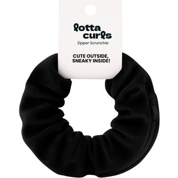 Scrunchie con Zip - Black