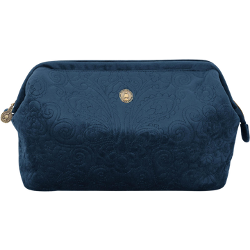 Samt Quilty Days - Necessaire Cooper in Velluto - Extra Grande - Blu