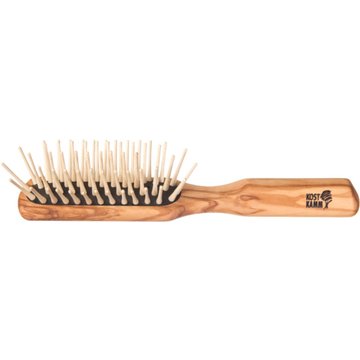 Spazzola per Capelli Lunghi in Legno d'Ulivo a 5 File