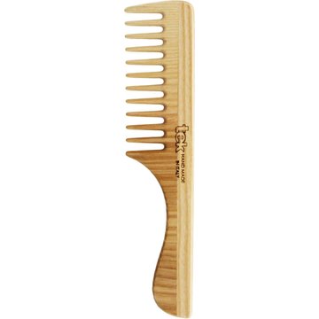 Pettine a Denti Radi con Manico - Naturale