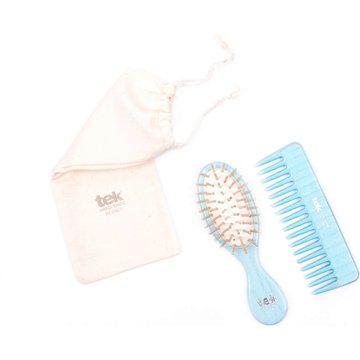 Kit da Borsetta con Custodia in Cotone - Azzurri