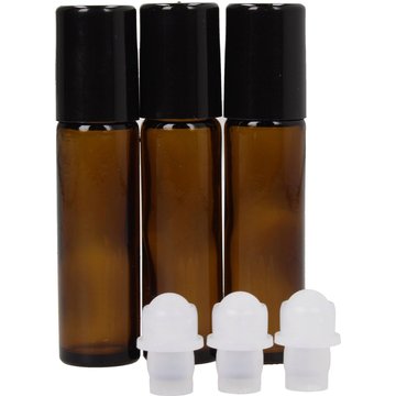 Botticino Vuoto in Vetro con Roll on da 10ml - vetro marrone