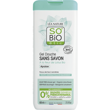 Gel Doccia senza Sapone ai Fiori di Loto Bio