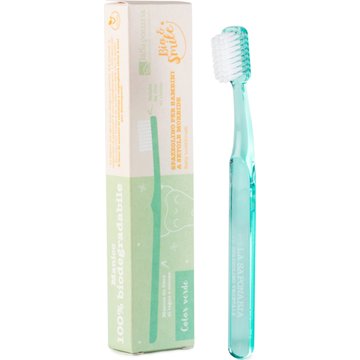 Bio&Smile - Spazzolino in Fibra Vegetale per Bambini - verde