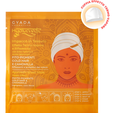 Hyalurvedic Impacco Ayurvedico in Tessuto Riflessante Gold Hair