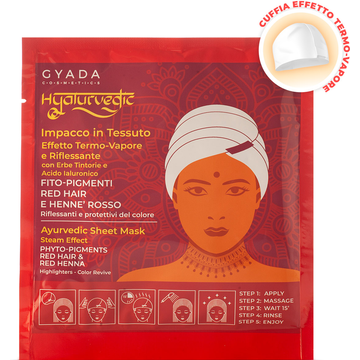 Hyalurvedic Impacco Ayurvedico In Tessuto Riflessante Red Hair