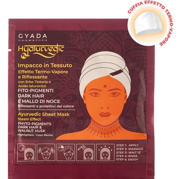 Hyalurvedic Impacco Ayurvedico in Tessuto Riflessante Dark Hair