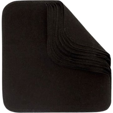 Set di Panni Riutilizzabili in Tessuto - Black