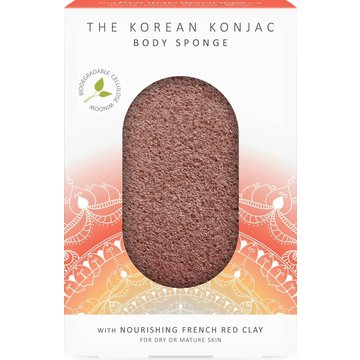 Mandala Konjac Body Sponge Red Clay