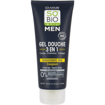 MEN 3in1 Gel Doccia per Viso, Corpo e Capelli - Zenzero