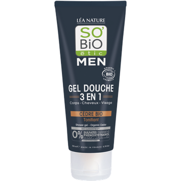MEN 3in1 Gel Doccia per Viso, Corpo e Capelli - Cedro