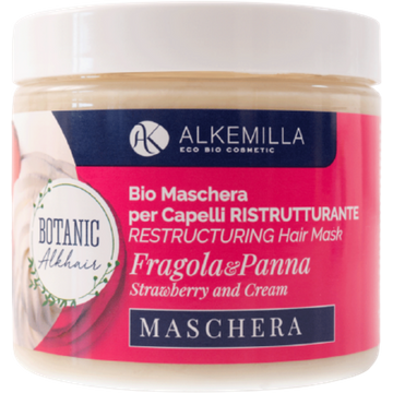 Maschera Capelli Ristrutturante Panna e Fragola