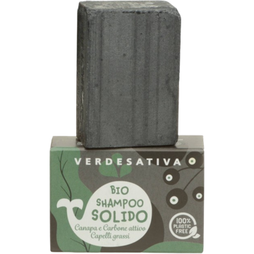 Shampoo Solido Canapa e Carbone Attivo