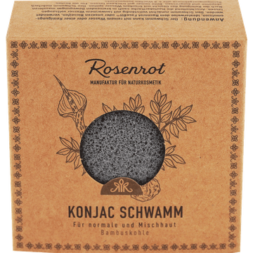 Spugna Konjac al Carbone di Bambù