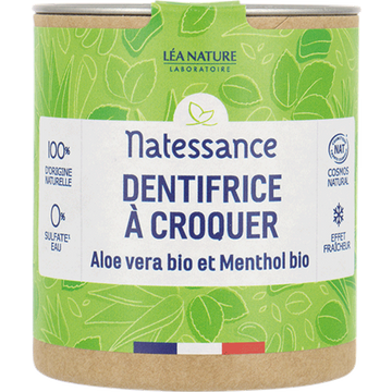 Dentifricio in Pastiglie Aloe Vera e Mentolo