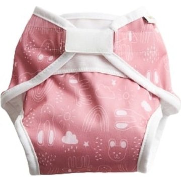 Copri Pannolino per Neonati - Rusty Pink Teddy