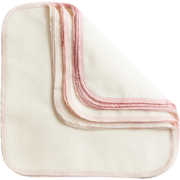 Set di Panni Riutilizzabili in Tessuto - Pink